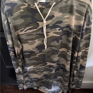 Camouflage Hooded Sweatshirt